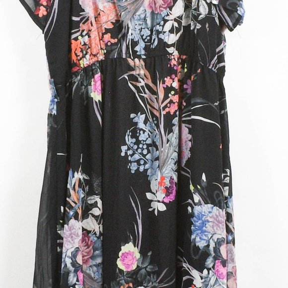 City Chic Women's Cold Shoulder Floral Maxi Dress - Picture 5 of 7